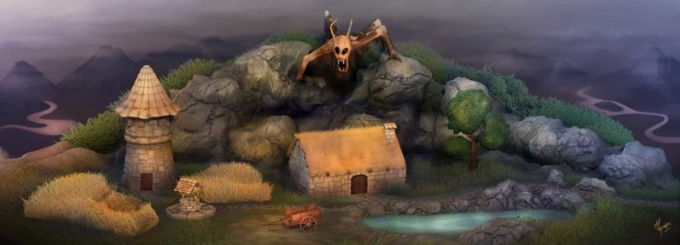 3d-artwork-landscape-fantaisy-monster-mountain