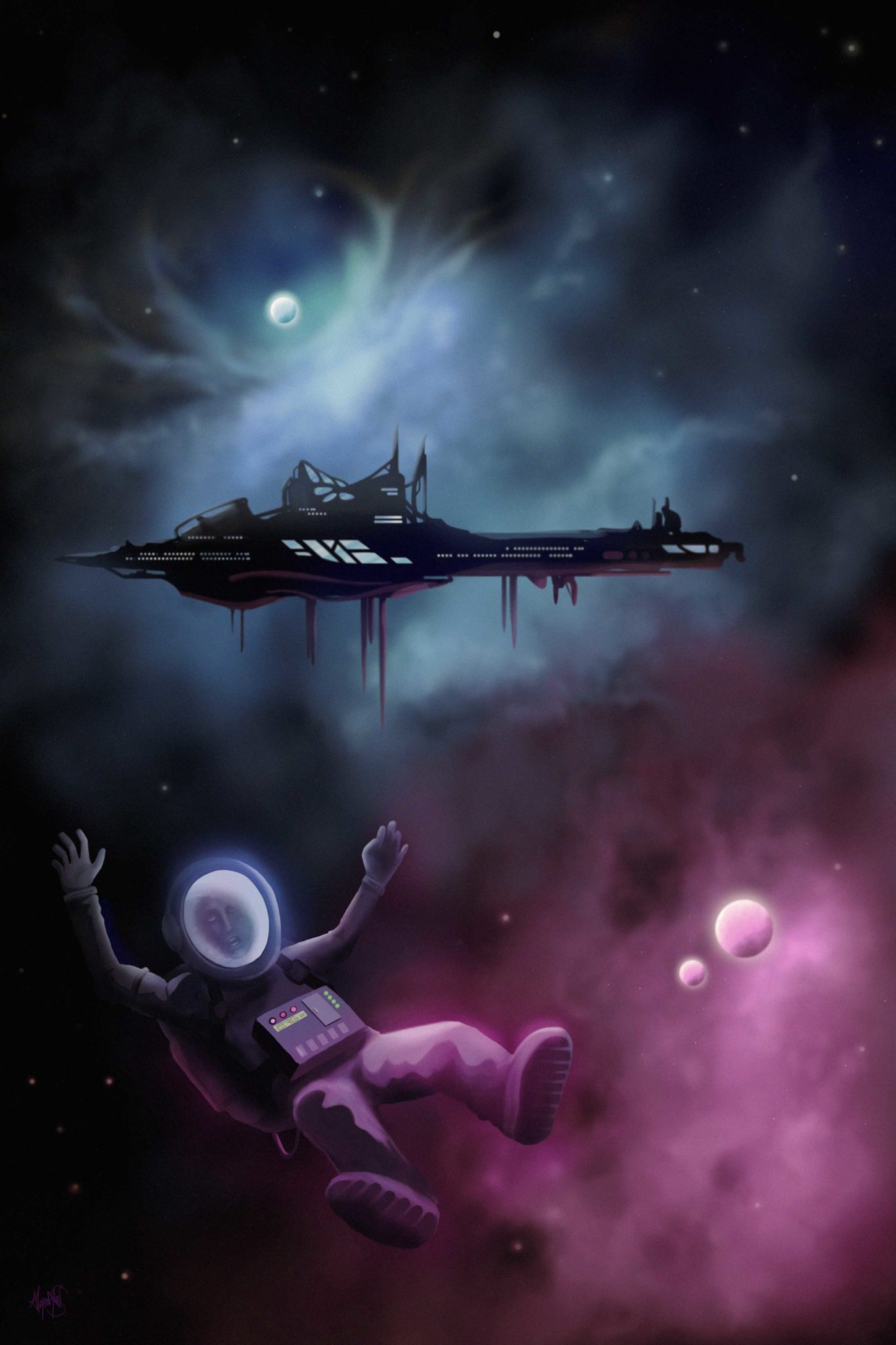 digital-painting-lost-in-space-spaceship-alayrangues